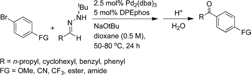Palladium-Catalyzed Synthesis of Aryl Ketones by Coupling of Aryl Bromides with an Acyl Anion Equivalent
