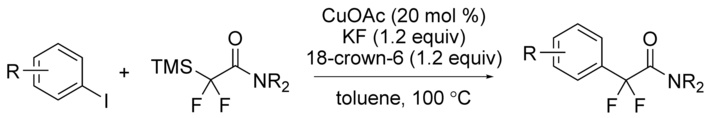 Synthesis of Aryldifluoroamides by Copper-​Catalyzed Cross-​Coupling