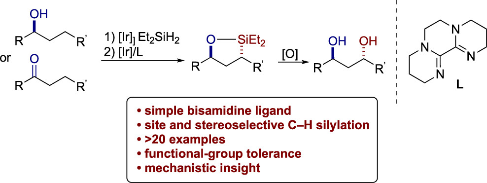 Iridium-Catalyzed, Site-Selective Silylation of Secondary C(sp3)-H Bonds in Secondary Alcohols and Ketones