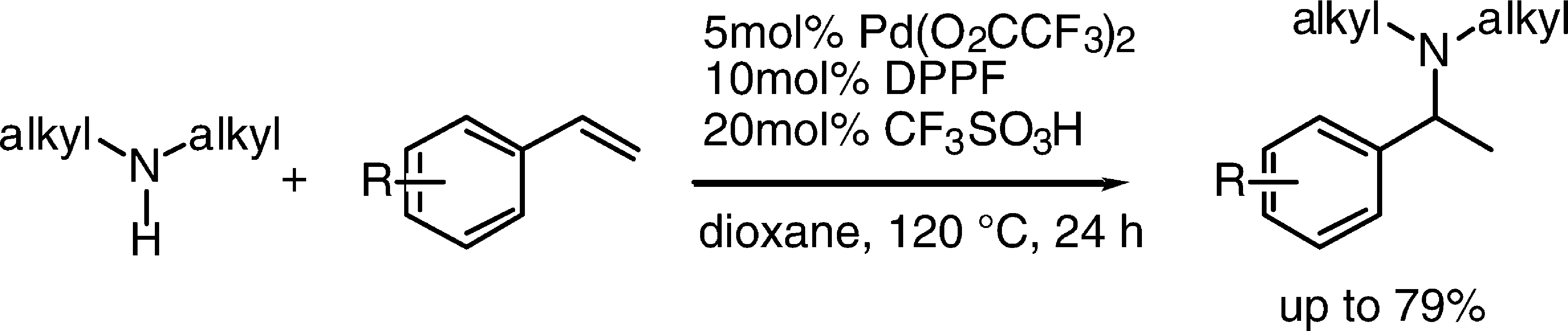 Intermolecular, Markovnikov Hydroamination of Vinylarenes with Alkylamines