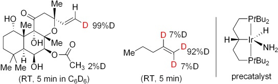 Iridium-Catalyzed H/D Exchange at Vinyl Groups without Olefin Isomerization